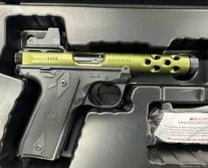 Ruger Mark IV 22/45 Lite .22LR 4.4″ Barrel OD Green Anodized Optic Ready