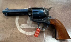 A. Uberti Cattleman .357 Mag 4.75″ Barrel Charcoal Blue and Color Case.