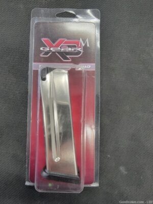 SPRINGFIELD ARMORY XDM45 10-ROUND MAGAZINE, STAINLESS STEEL W/ BLK BASE