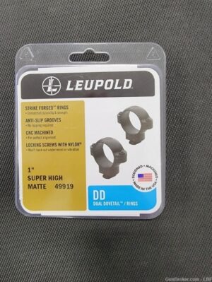 Leupold Dual Dovetail Scope Rings 1inch Super High